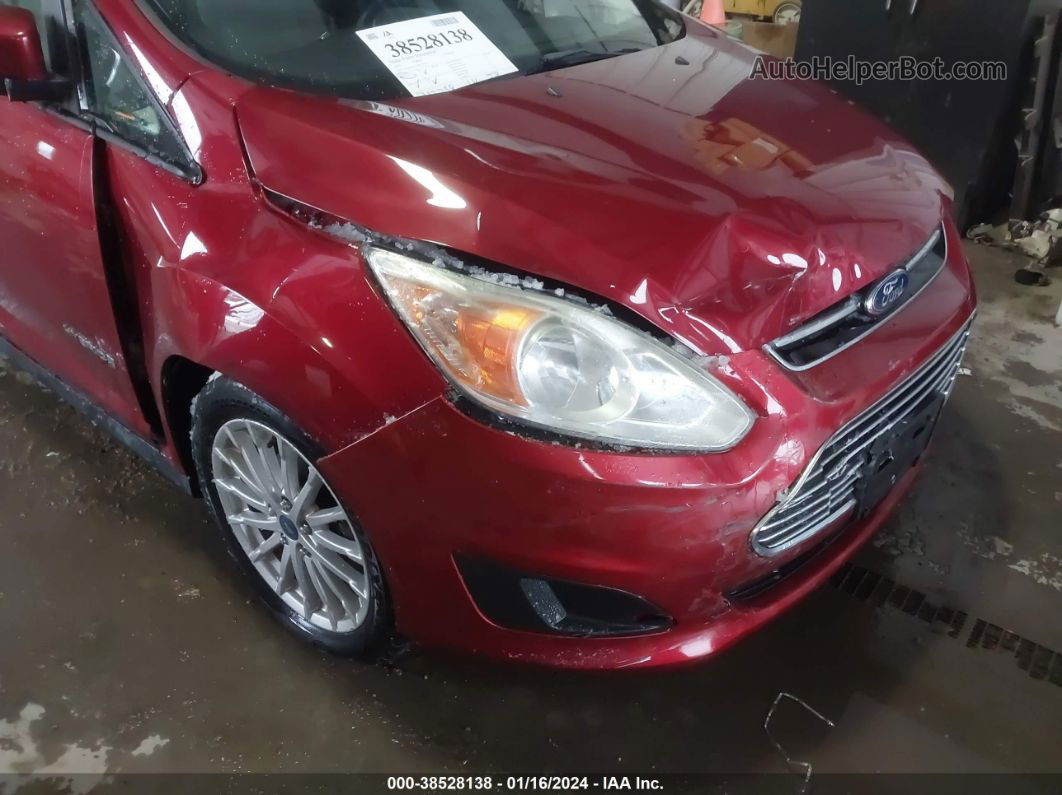 2013 Ford C-max Hybrid Se Red vin: 1FADP5AU7DL515731