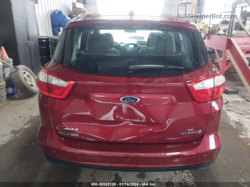 2013 Ford C-max Hybrid Se Red vin: 1FADP5AU7DL515731