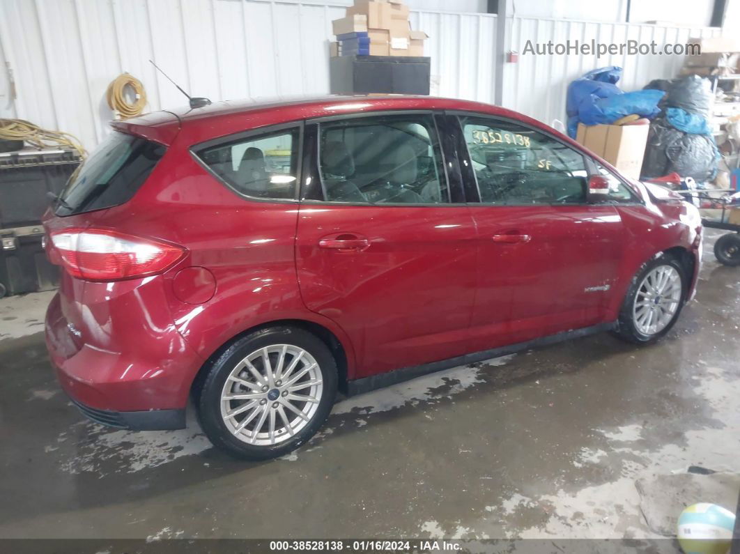 2013 Ford C-max Hybrid Se Red vin: 1FADP5AU7DL515731