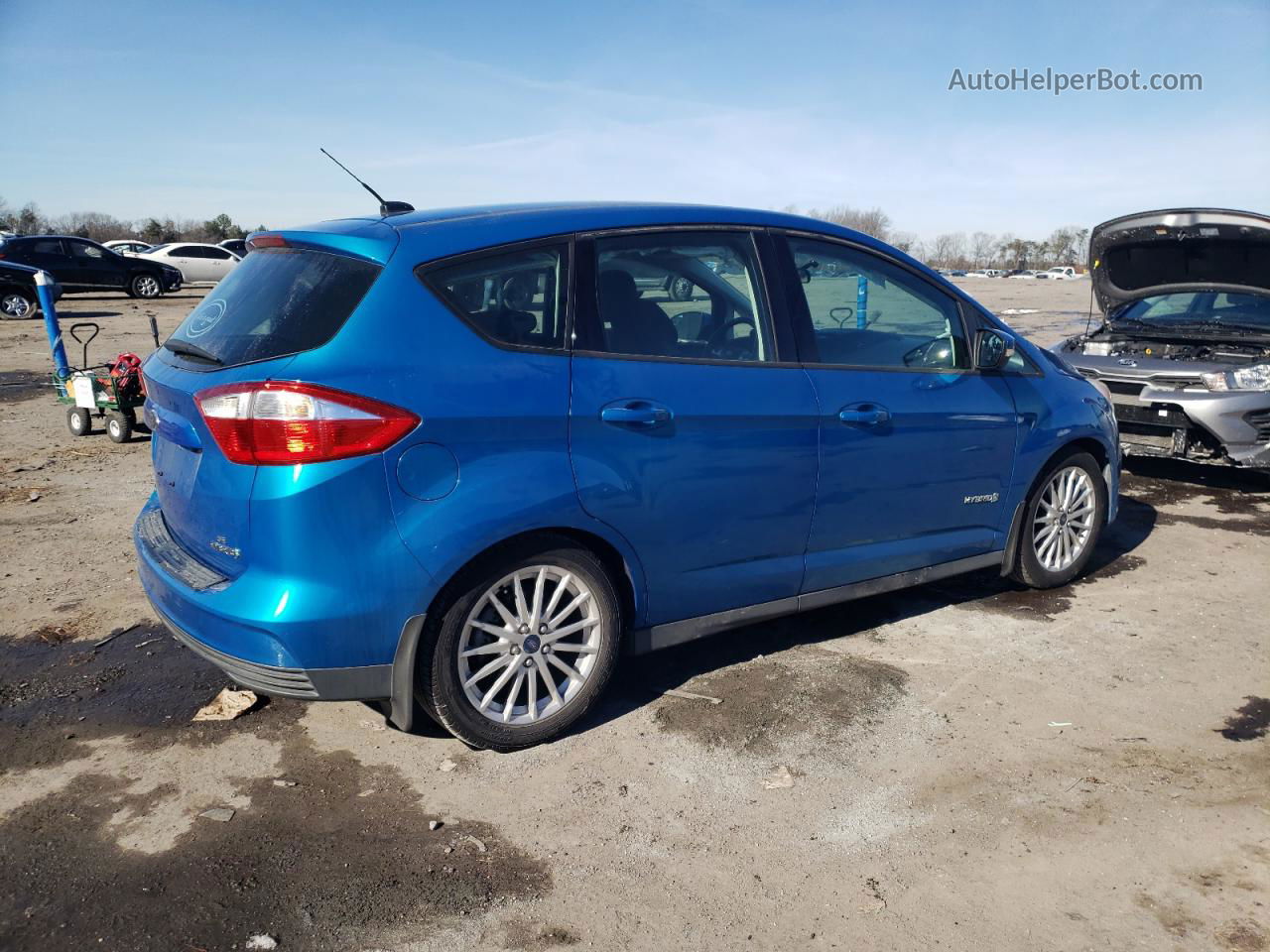 2013 Ford C-max Se Blue vin: 1FADP5AU7DL518158