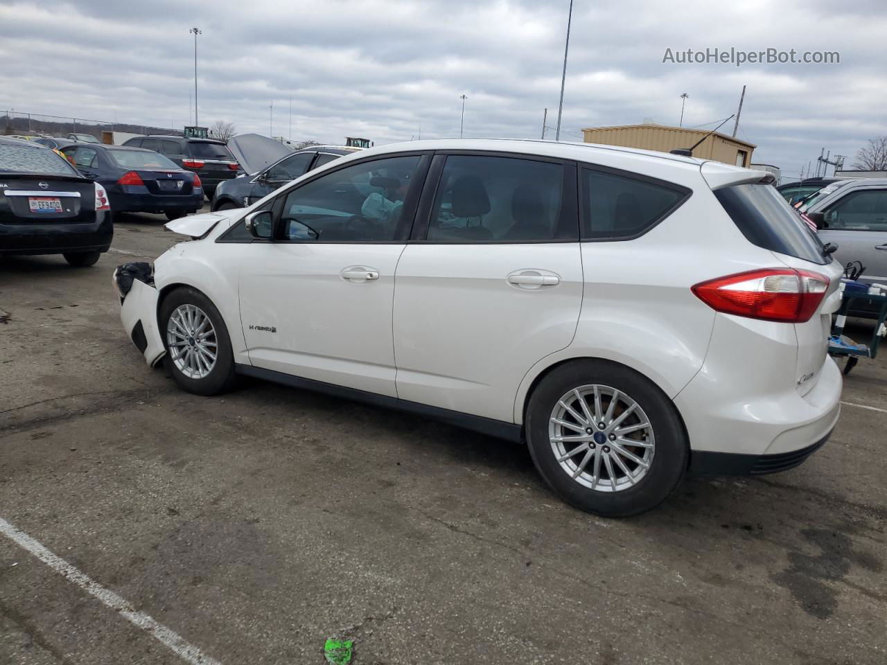 2013 Ford C-max Se White vin: 1FADP5AU7DL523523