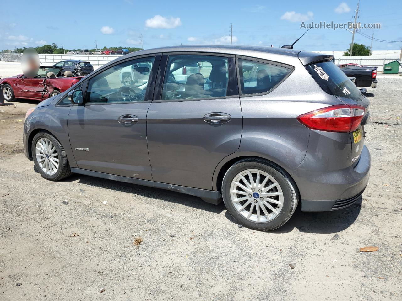 2014 Ford C-max Se Gray vin: 1FADP5AU7EL505685