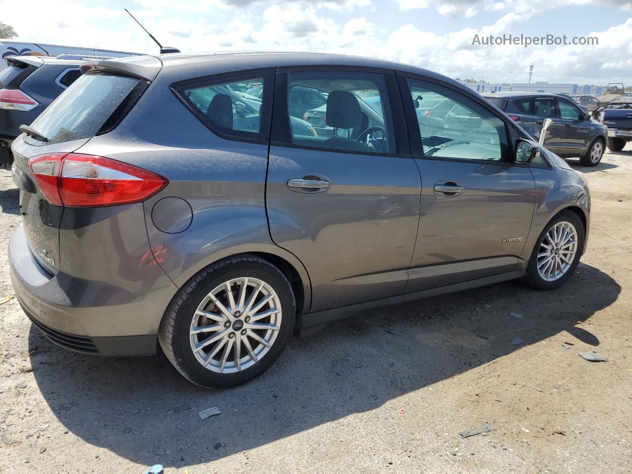 2014 Ford C-max Se Gray vin: 1FADP5AU7EL505685