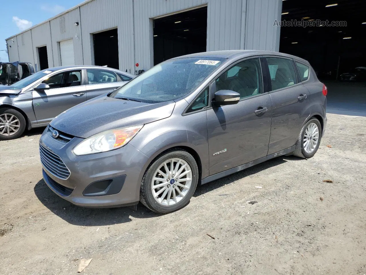 2014 Ford C-max Se Gray vin: 1FADP5AU7EL505685