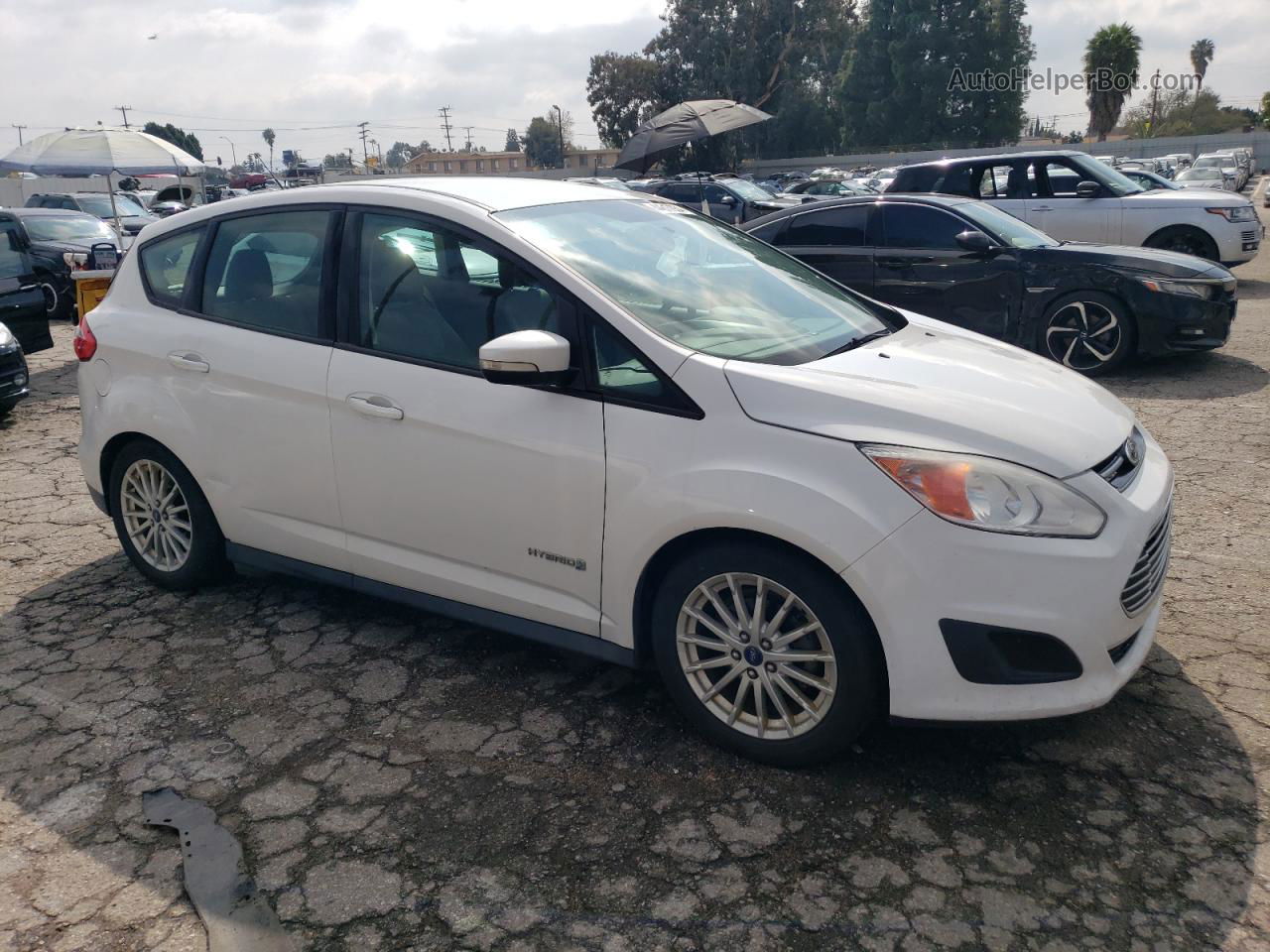 2014 Ford C-max Se White vin: 1FADP5AU7EL514080