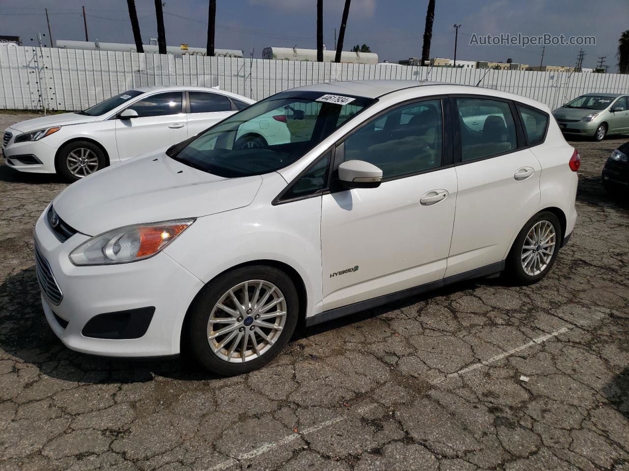 2014 Ford C-max Se White vin: 1FADP5AU7EL514080