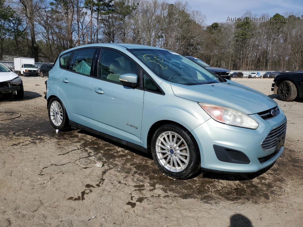 2014 Ford C-max Se Turquoise vin: 1FADP5AU7EL515651