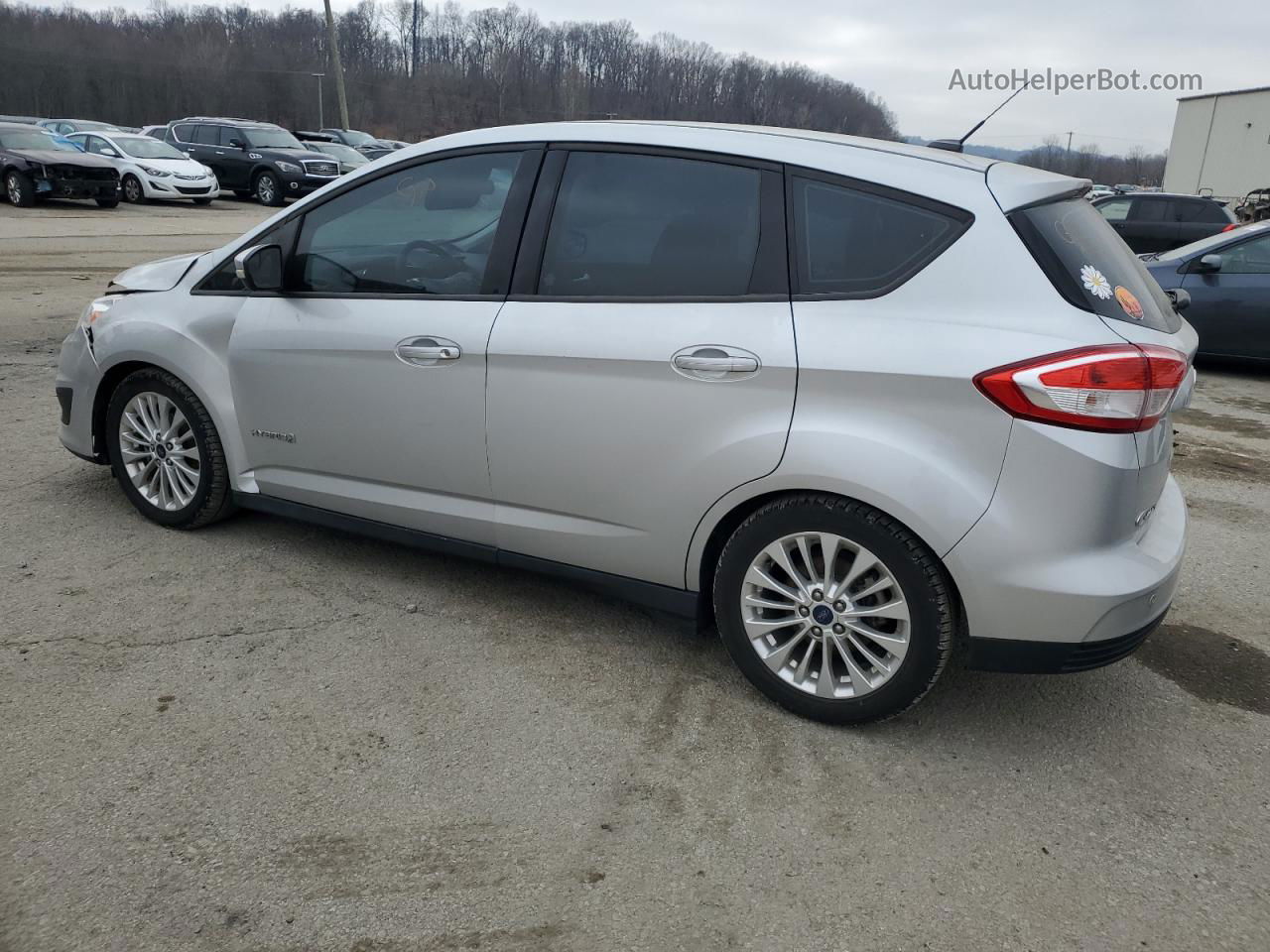 2017 Ford C-max Se Silver vin: 1FADP5AU7HL103797