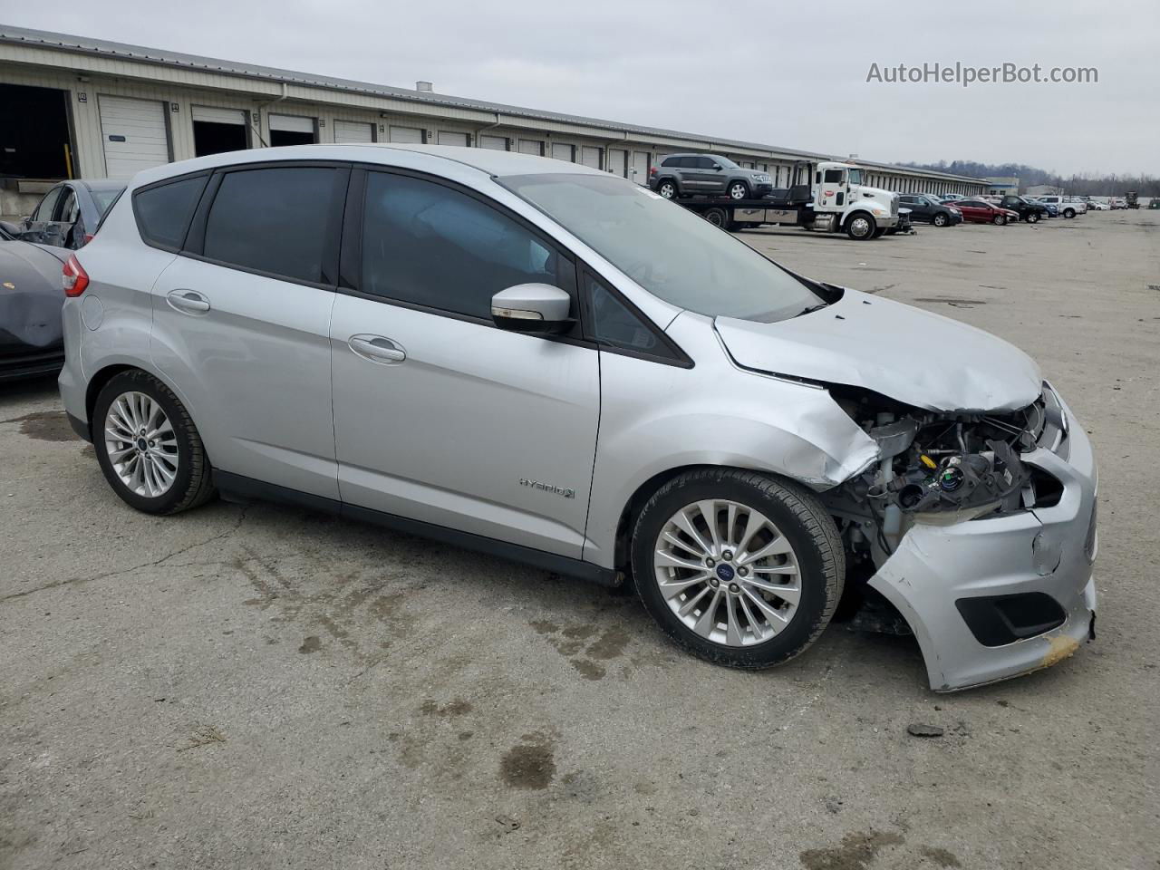 2017 Ford C-max Se Silver vin: 1FADP5AU7HL103797