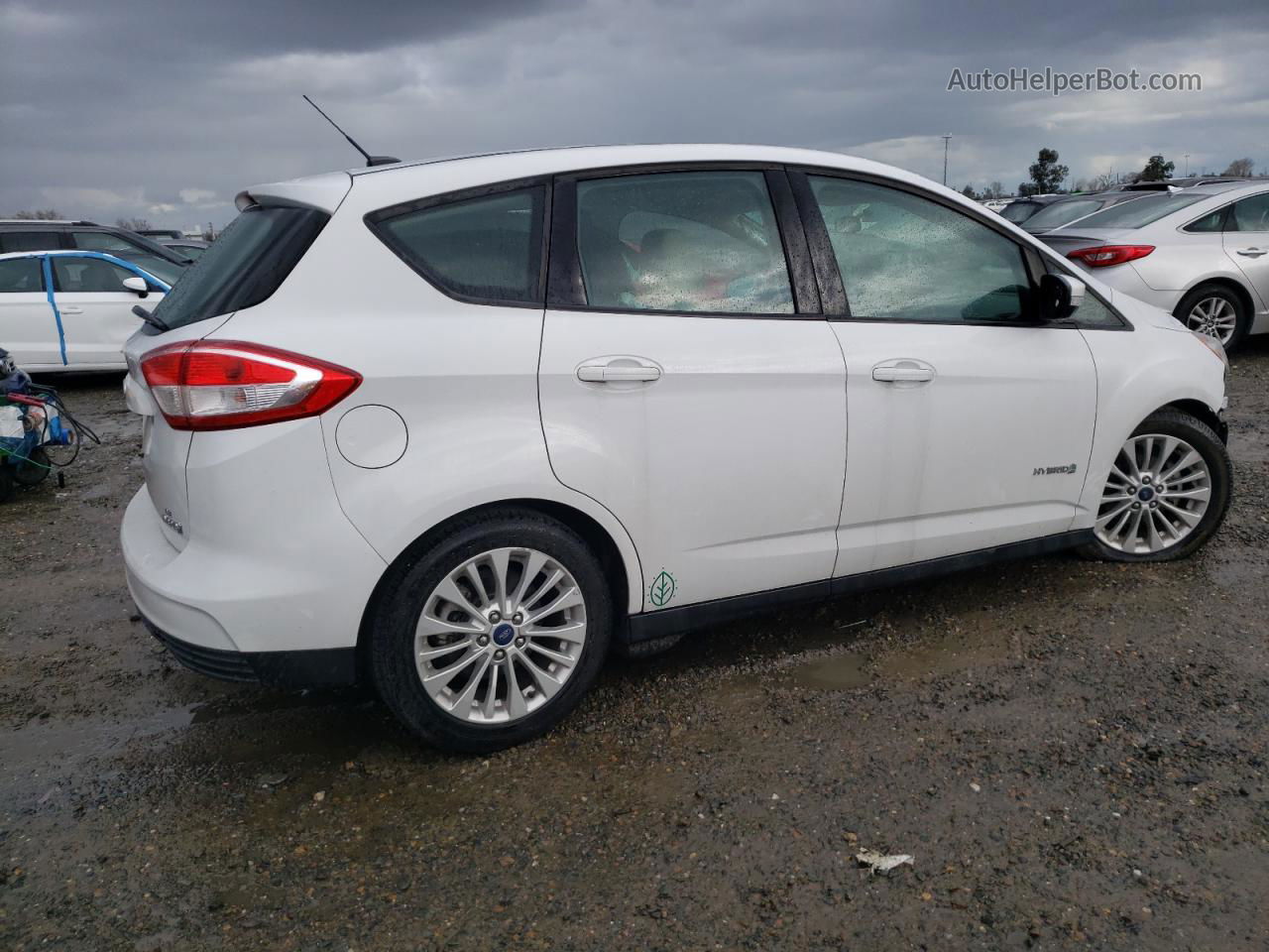 2017 Ford C-max Se White vin: 1FADP5AU7HL116923