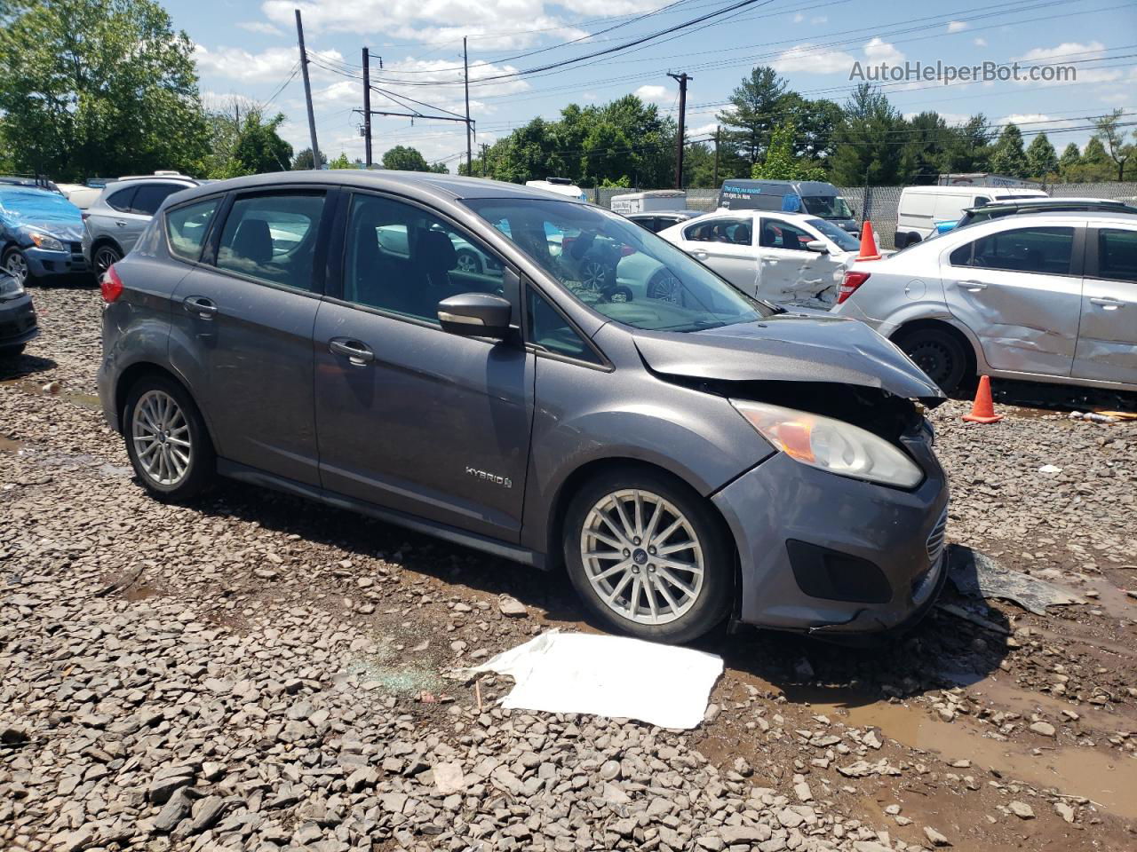 2013 Ford C-max Se Серый vin: 1FADP5AU8DL500266