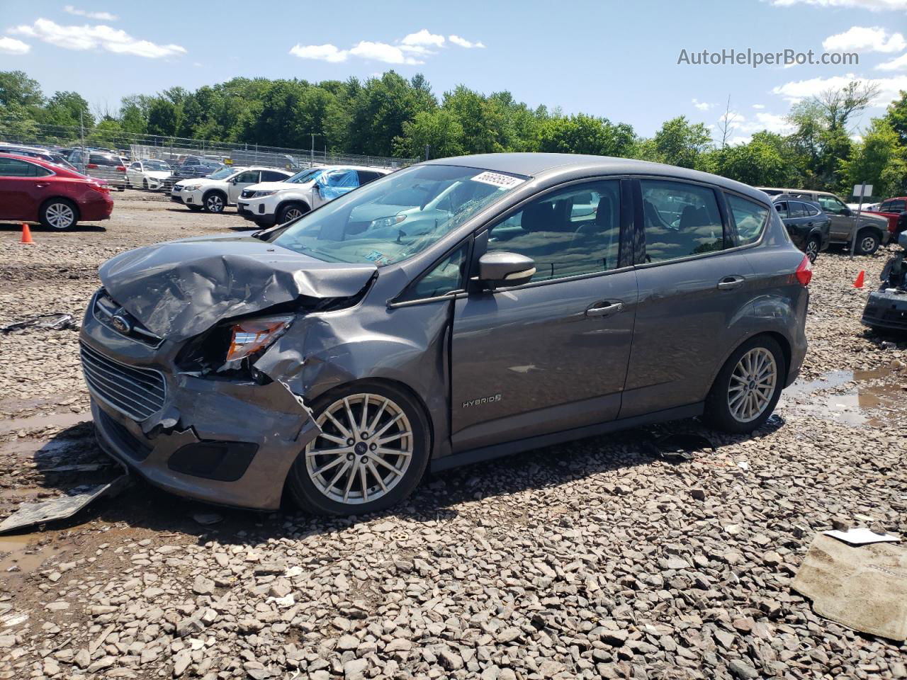 2013 Ford C-max Se Gray vin: 1FADP5AU8DL500266