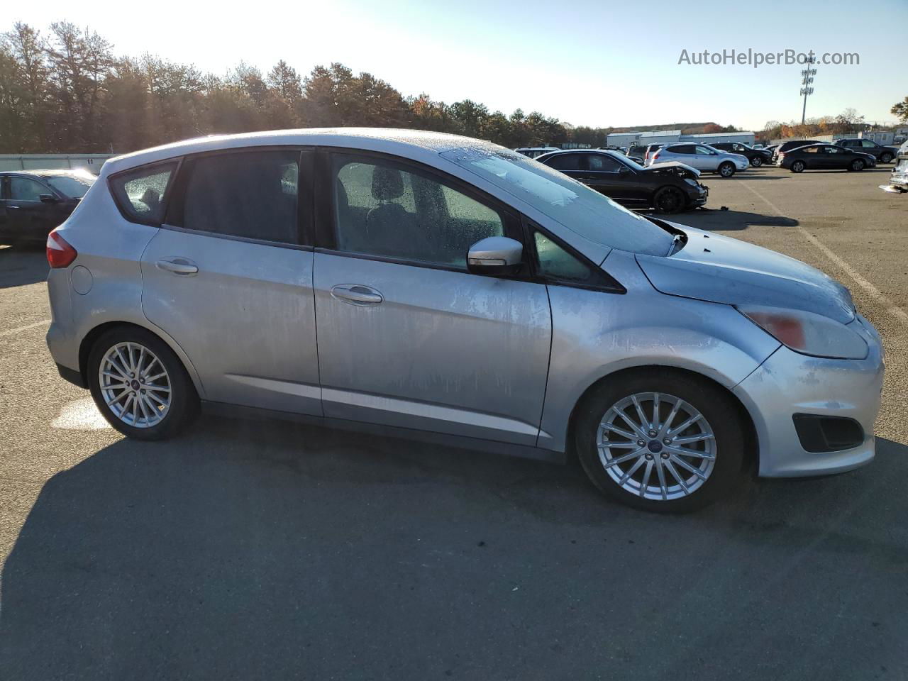 2013 Ford C-max Se Silver vin: 1FADP5AU8DL534577