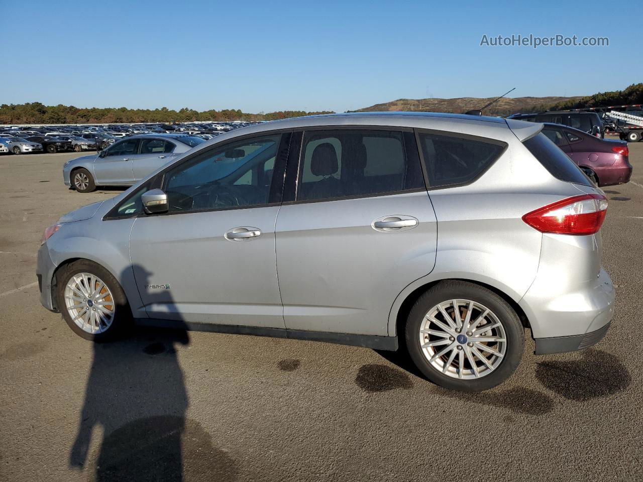 2013 Ford C-max Se Silver vin: 1FADP5AU8DL534577