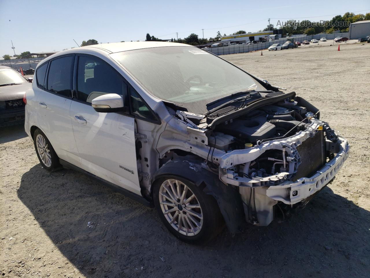 2014 Ford C-max Se White vin: 1FADP5AU8EL520518