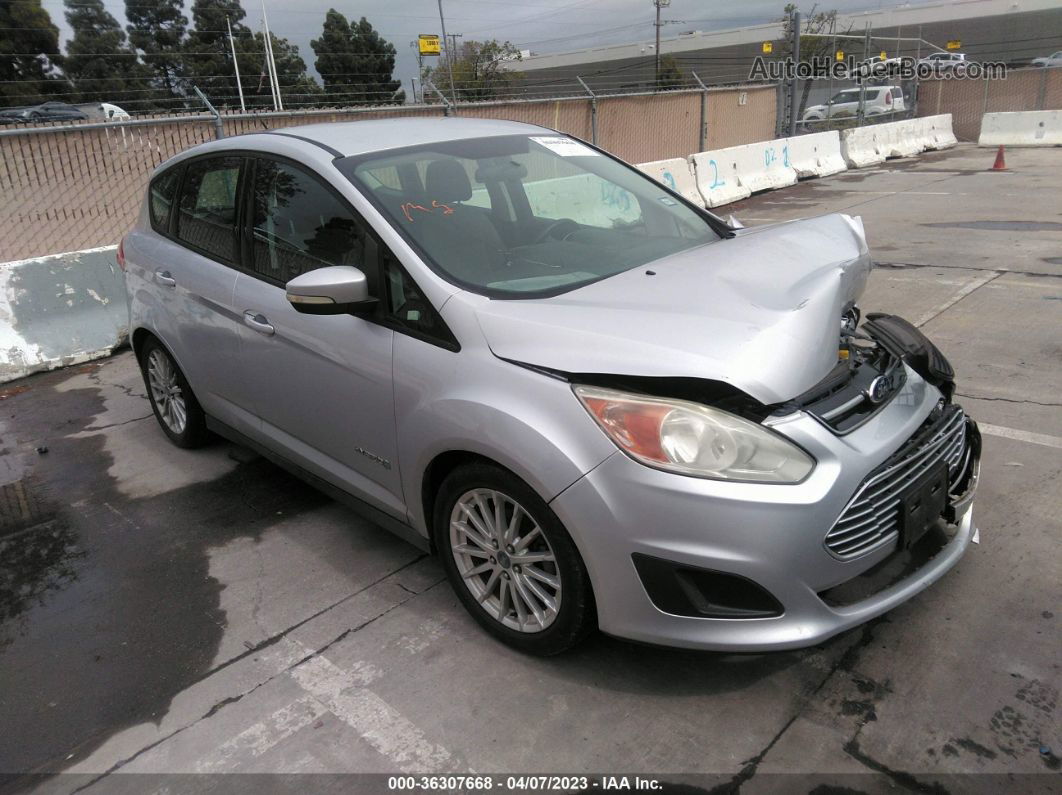 2013 Ford C-max Hybrid Se Silver vin: 1FADP5AU9DL502432