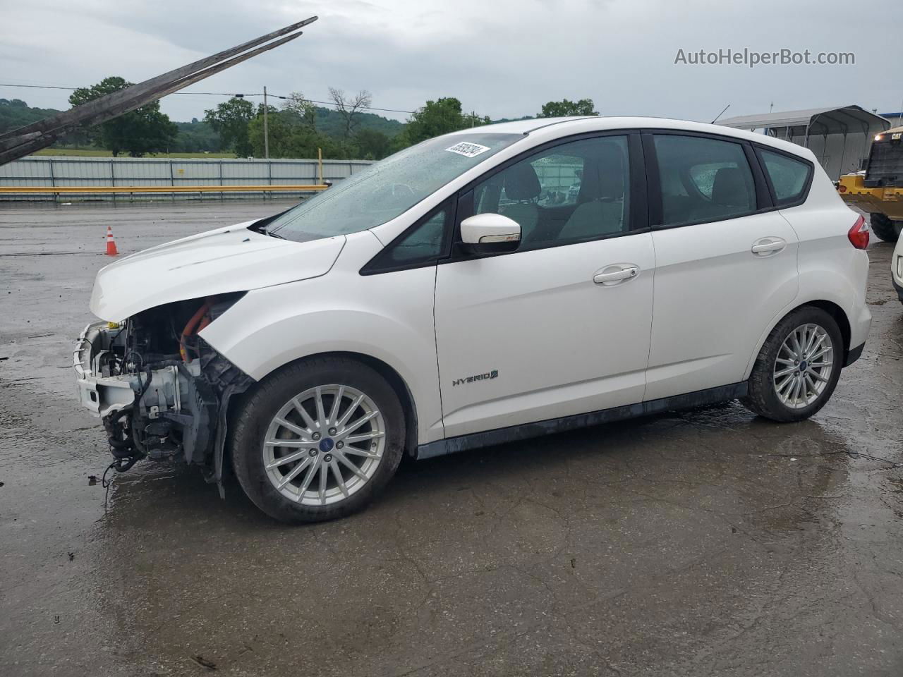 2013 Ford C-max Se White vin: 1FADP5AU9DL548889