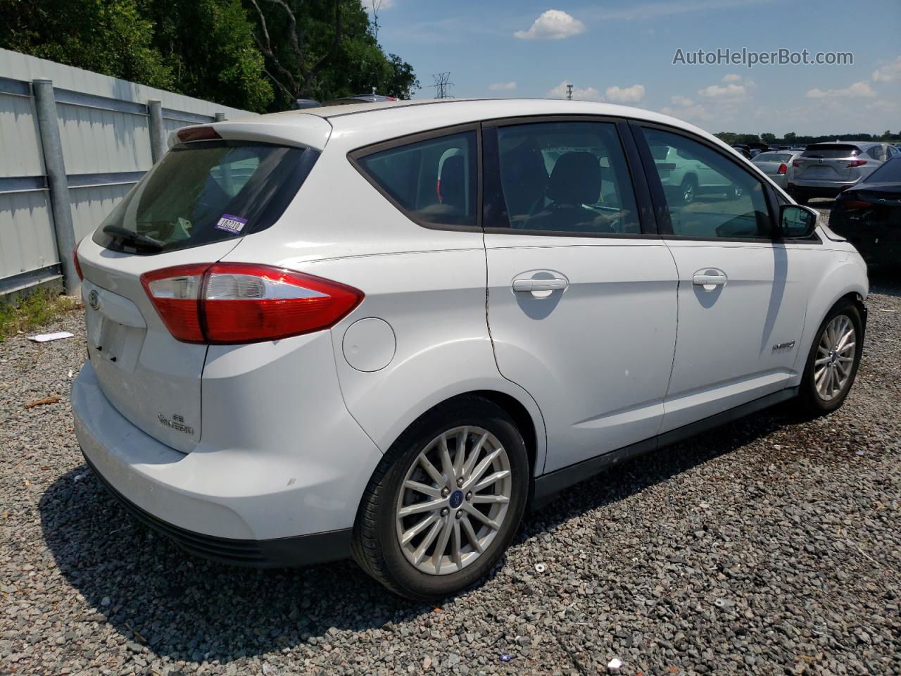 2014 Ford C-max Se White vin: 1FADP5AU9EL509320