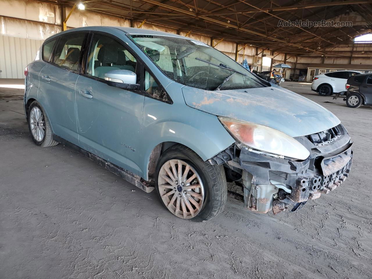 2014 Ford C-max Se Turquoise vin: 1FADP5AU9EL510256