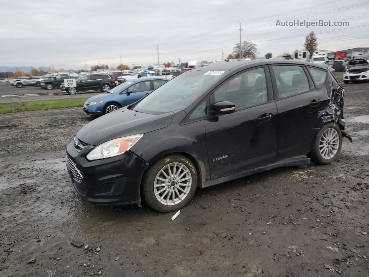 2014 Ford C-max Se Black vin: 1FADP5AU9EL519183