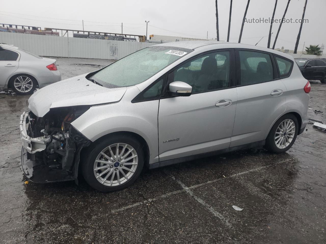 2014 Ford C-max Se Silver vin: 1FADP5AU9EL521208