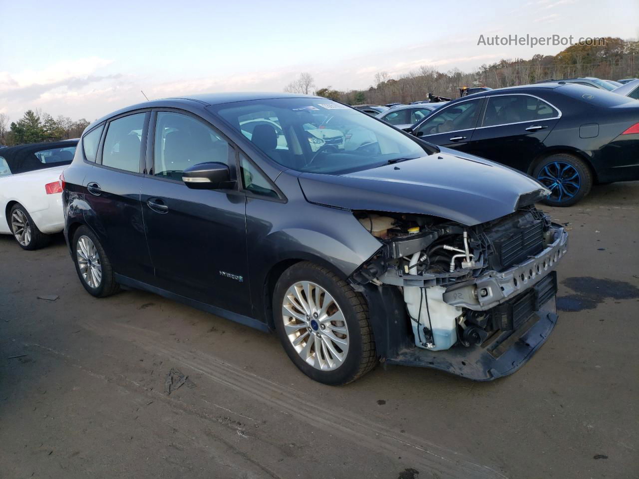 2017 Ford C-max Se Gray vin: 1FADP5AU9HL111674