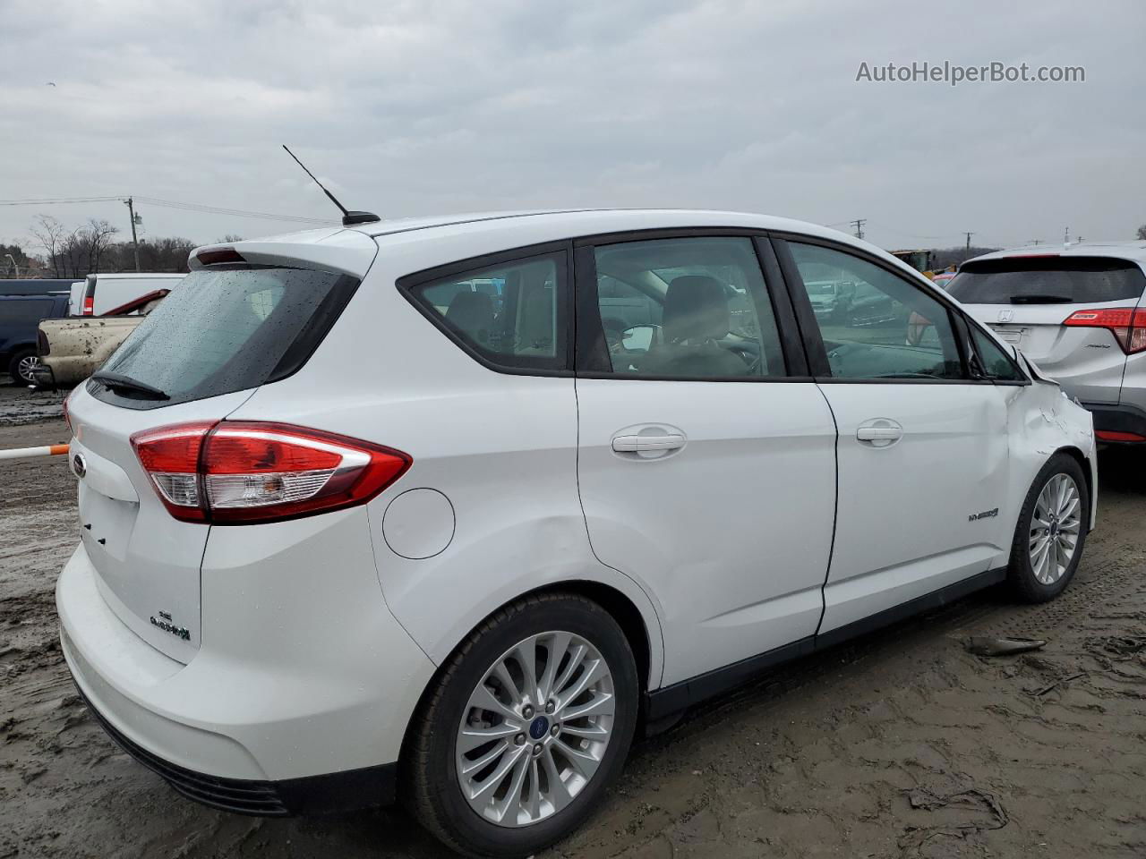 2017 Ford C-max Se White vin: 1FADP5AU9HL117703