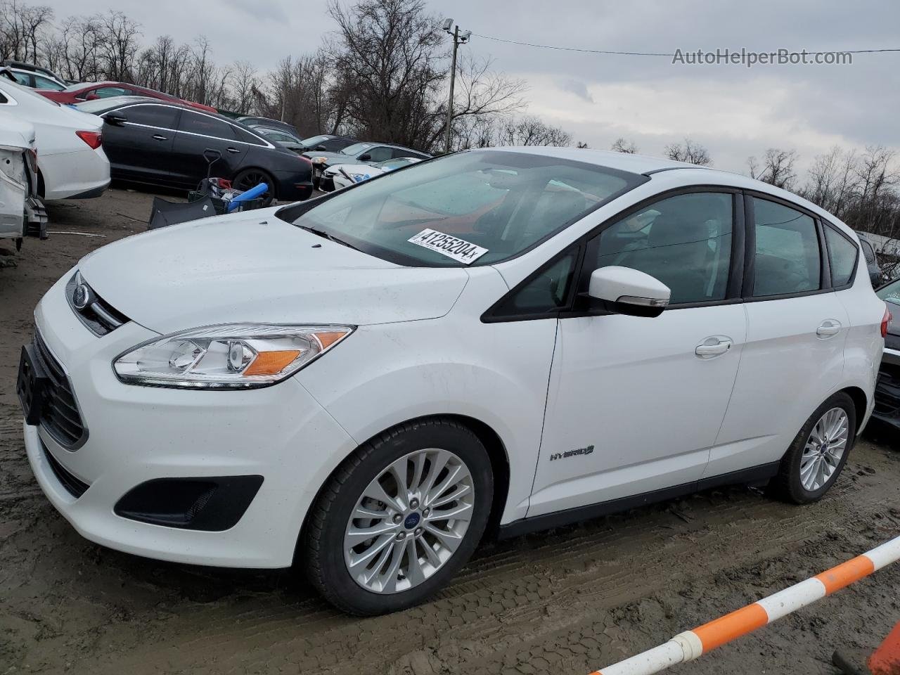 2017 Ford C-max Se White vin: 1FADP5AU9HL117703