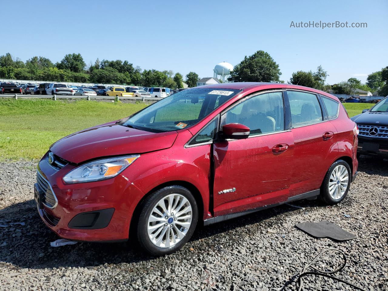 2017 Ford C-max Se Red vin: 1FADP5AU9HL118396