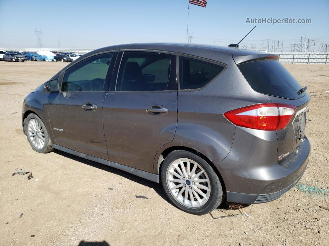 2013 Ford C-max Se Gray vin: 1FADP5AUXDL512970