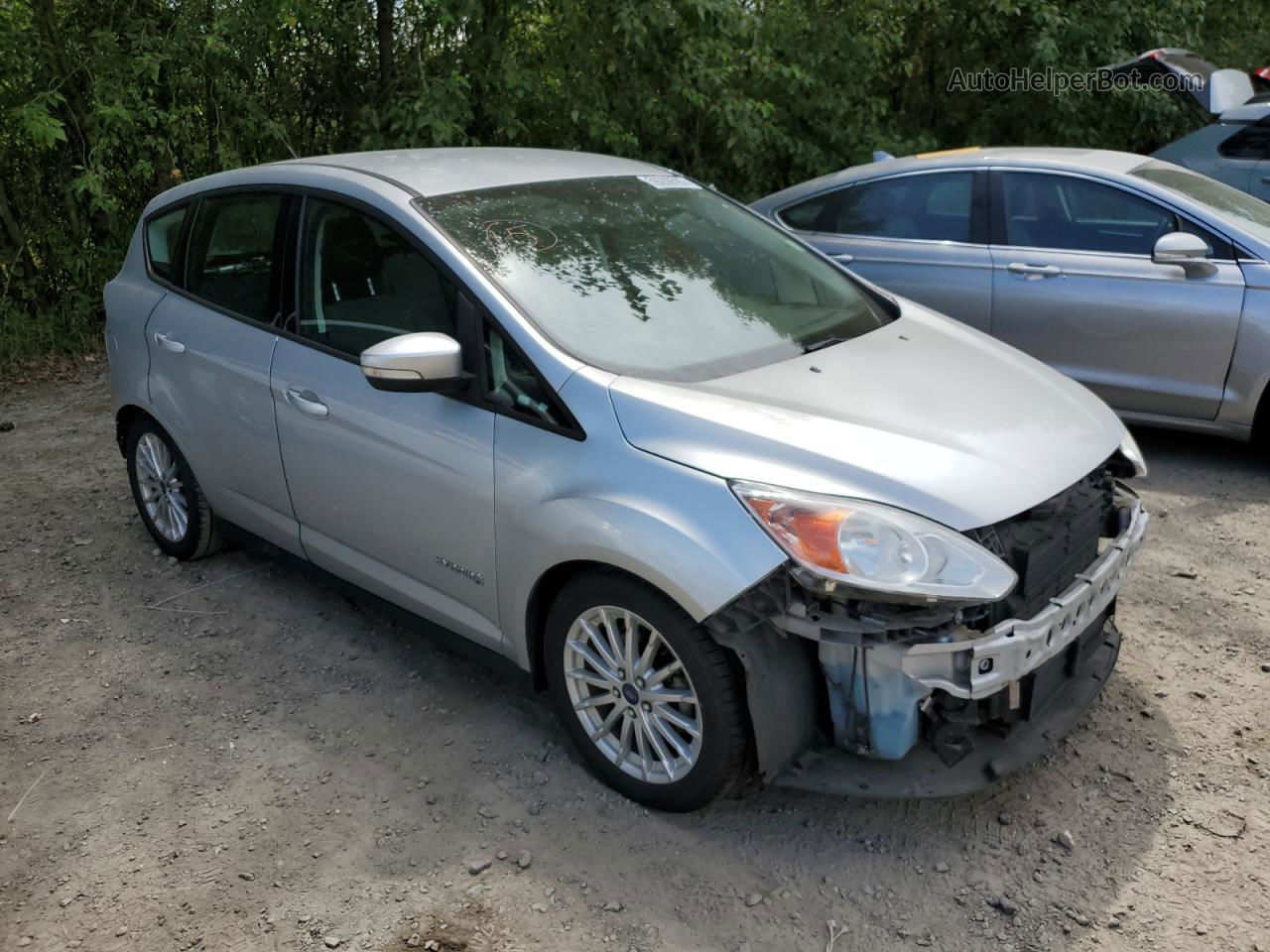 2013 Ford C-max Se Silver vin: 1FADP5AUXDL517683