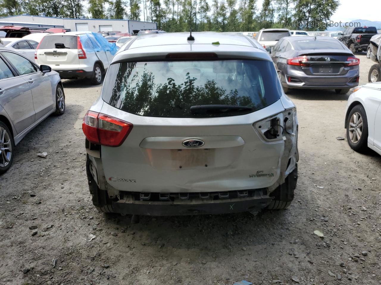 2013 Ford C-max Se Silver vin: 1FADP5AUXDL517683