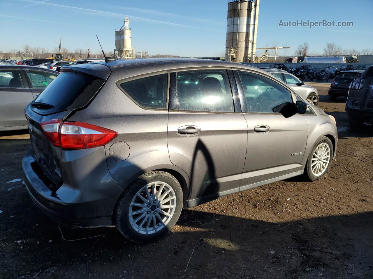 2013 Ford C-max Se Silver vin: 1FADP5AUXDL519806