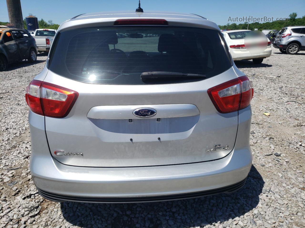 2014 Ford C-max Se Silver vin: 1FADP5AUXEL517345