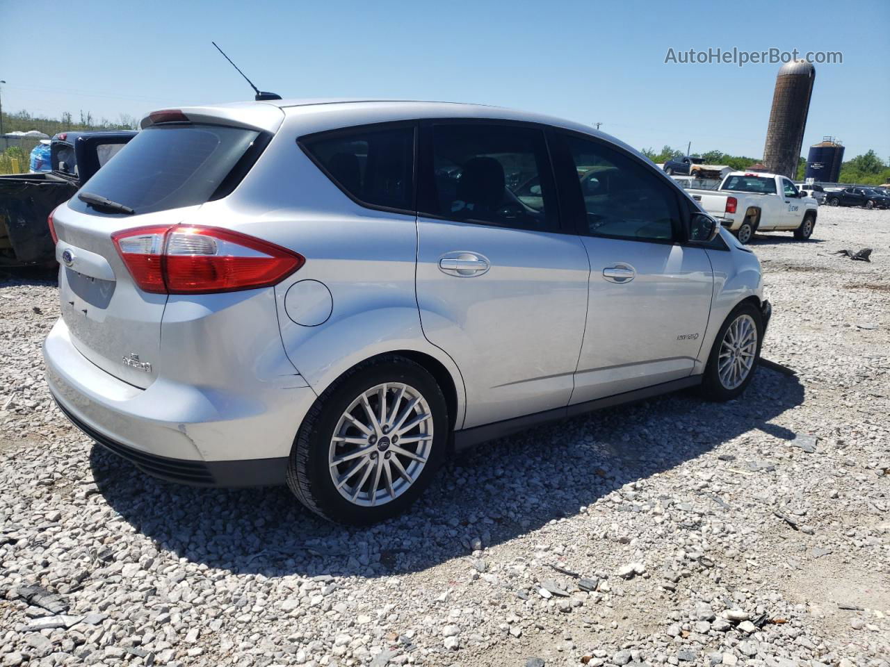 2014 Ford C-max Se Silver vin: 1FADP5AUXEL517345