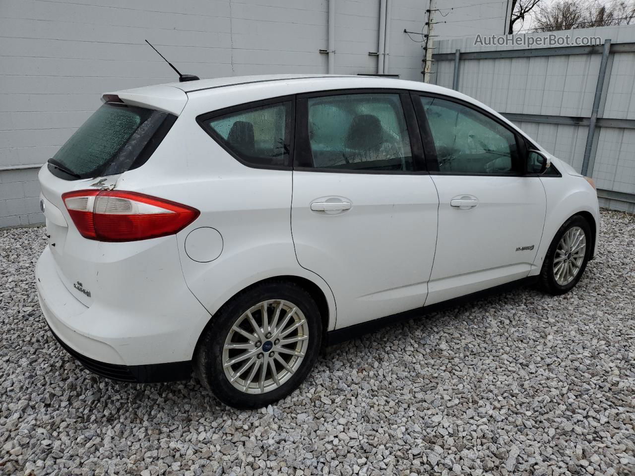 2014 Ford C-max Se White vin: 1FADP5AUXEL519211