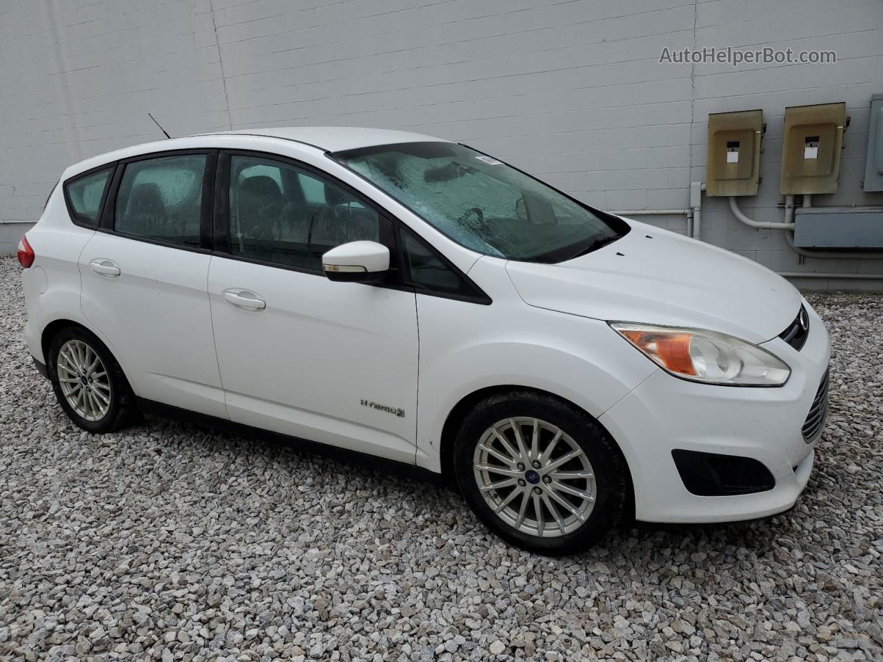 2014 Ford C-max Se White vin: 1FADP5AUXEL519211