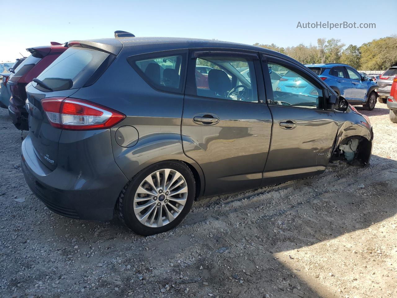 2017 Ford C-max Se Gray vin: 1FADP5AUXHL100716