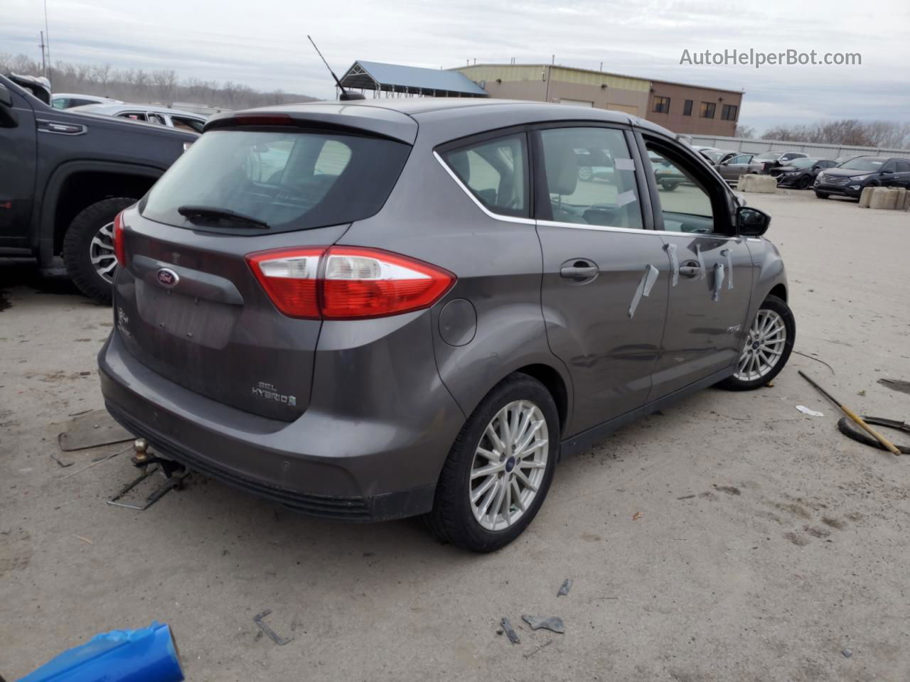 2013 Ford C-max Sel Gray vin: 1FADP5BU0DL529601