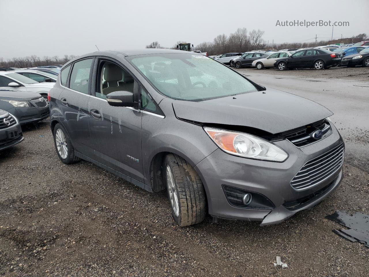 2013 Ford C-max Sel Gray vin: 1FADP5BU0DL529601