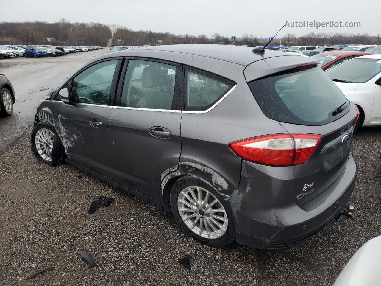 2013 Ford C-max Sel Gray vin: 1FADP5BU0DL529601