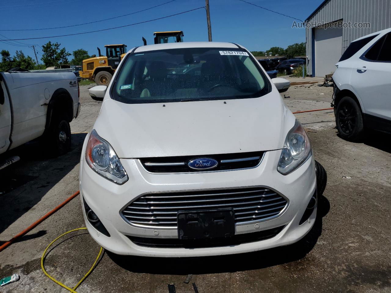 2013 Ford C-max Sel White vin: 1FADP5BU0DL532756