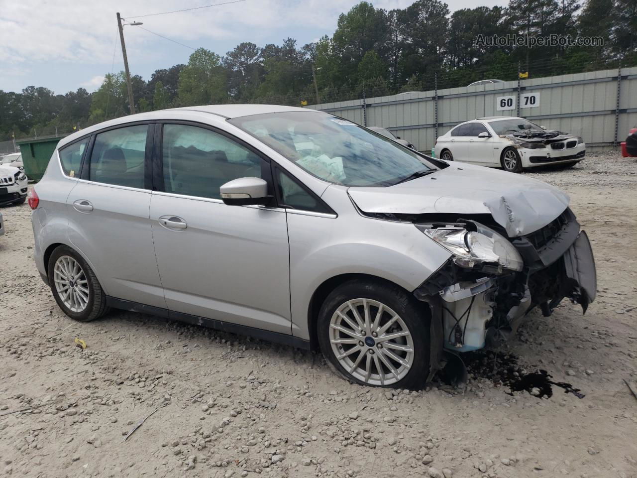 2013 Ford C-max Sel Silver vin: 1FADP5BU0DL544227