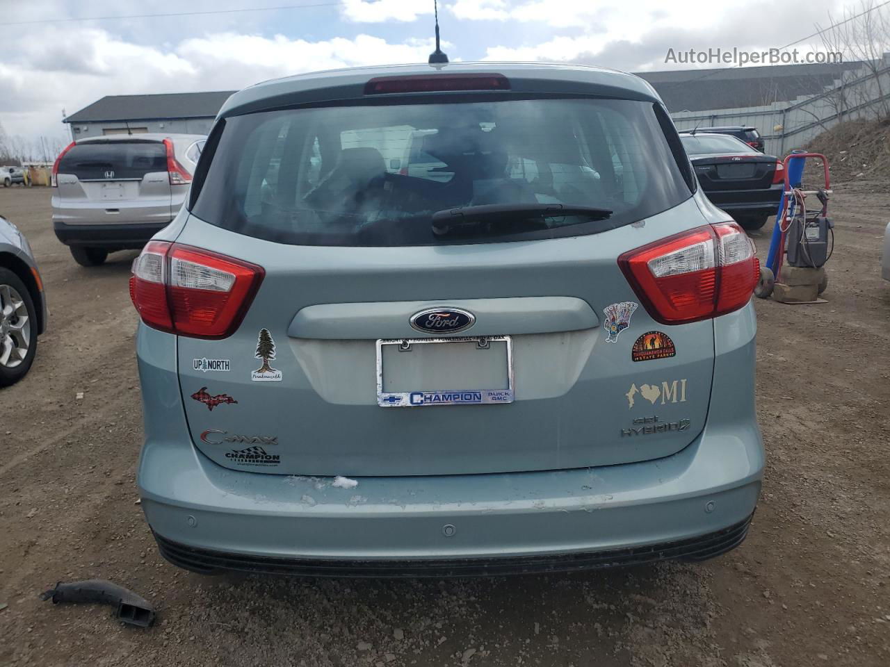 2014 Ford C-max Sel Green vin: 1FADP5BU0EL507745