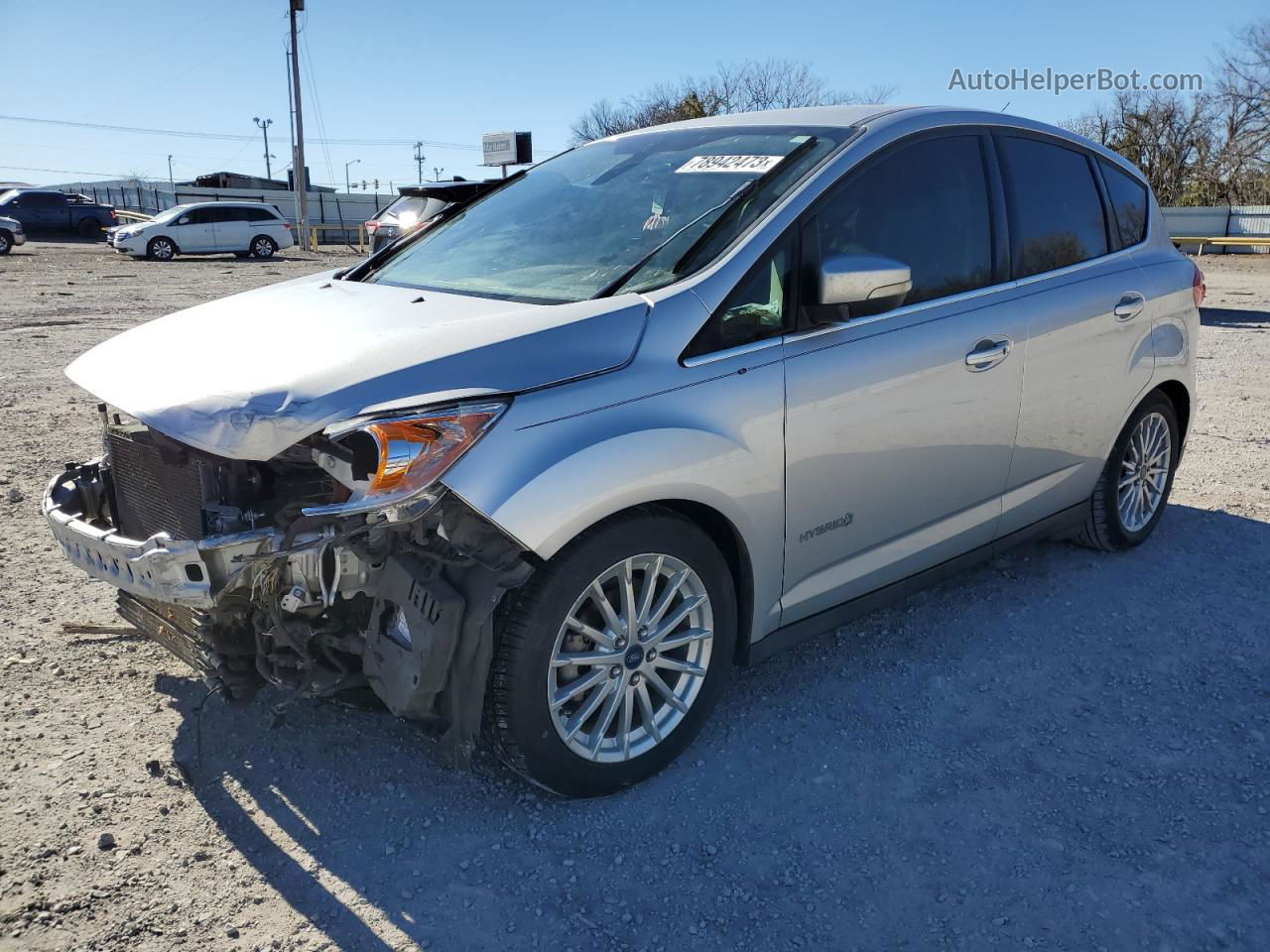 2014 Ford C-max Sel Silver vin: 1FADP5BU0EL507793