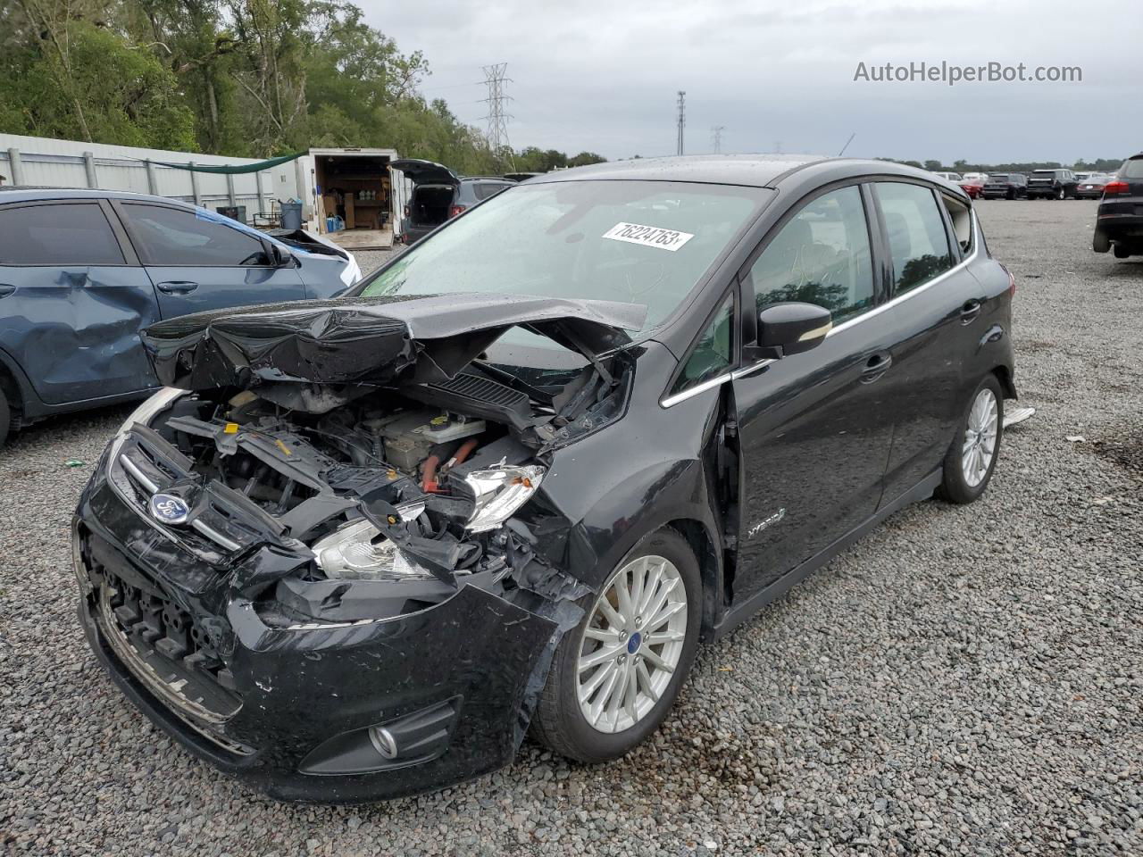 2014 Ford C-max Sel Black vin: 1FADP5BU0EL515439