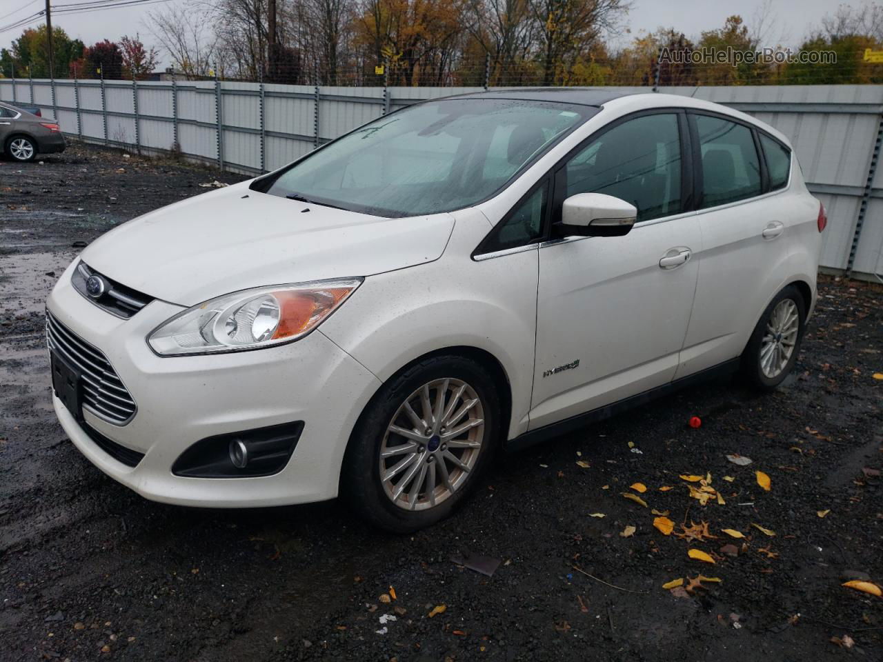 2014 Ford C-max Sel White vin: 1FADP5BU0EL515540