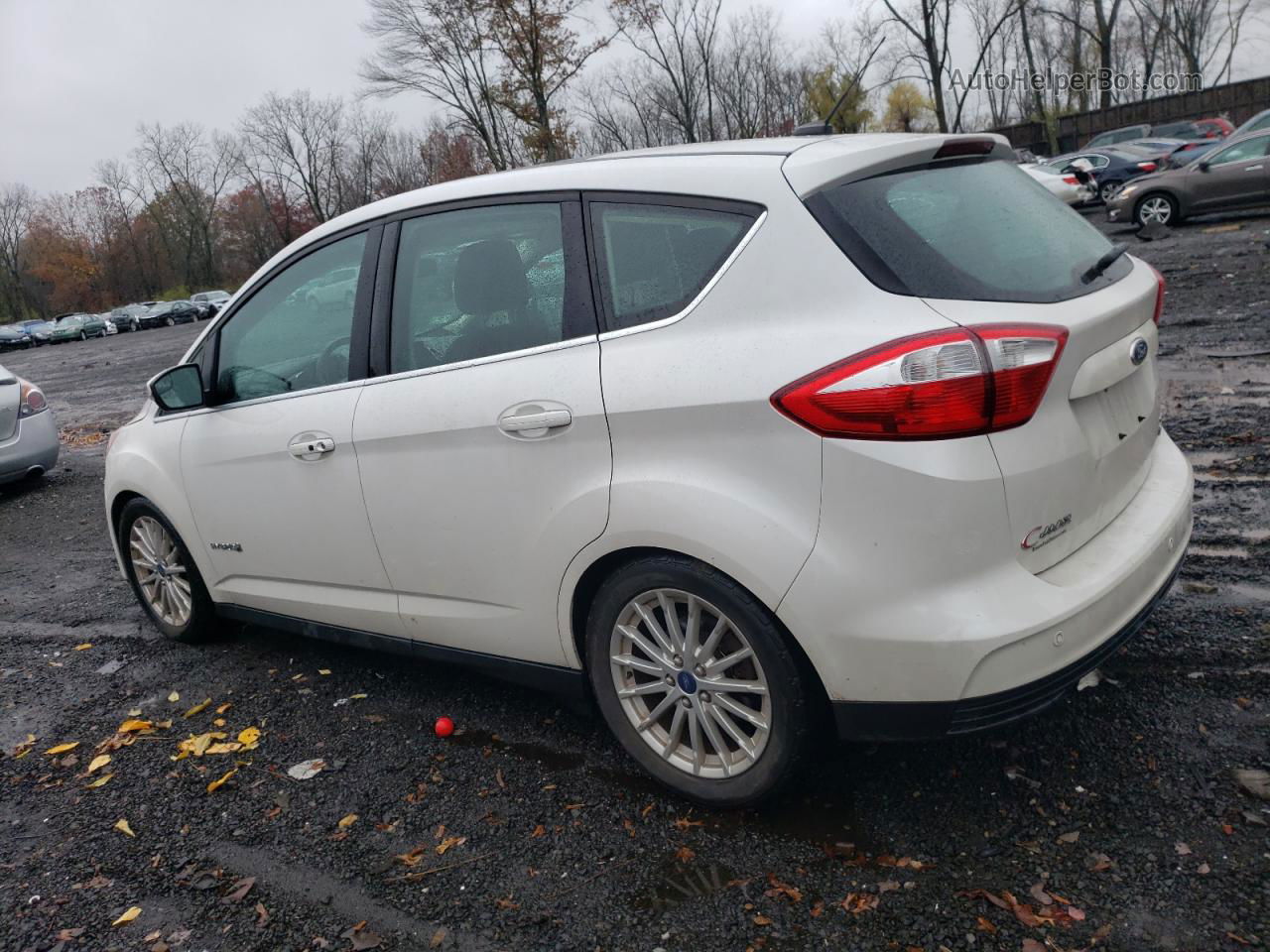 2014 Ford C-max Sel White vin: 1FADP5BU0EL515540