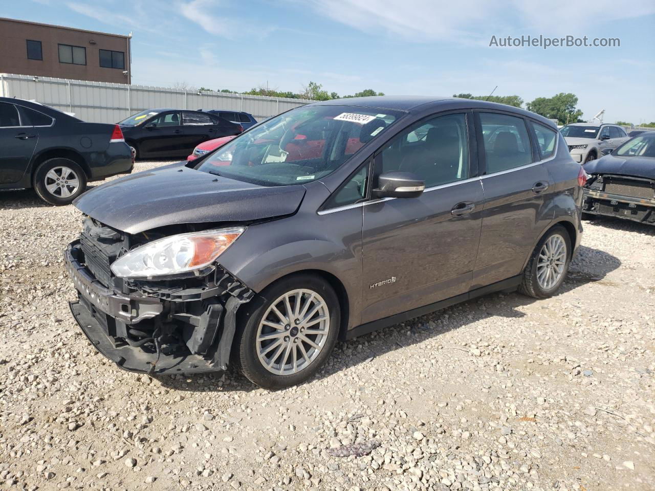 2014 Ford C-max Sel Gray vin: 1FADP5BU0EL521080