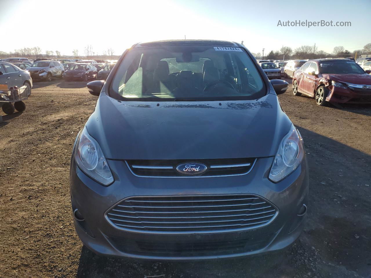 2013 Ford C-max Sel Gray vin: 1FADP5BU1DL549128